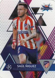 Saul Niguez Atletico Madrid 2019/20 Topps Crystal Champions League Base card #7